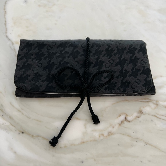 VINTAGE CHRISTIAN DIOR MAKEUP JEWELRY TRAVEL POUCH NWOTS! - Picture 1 of 16